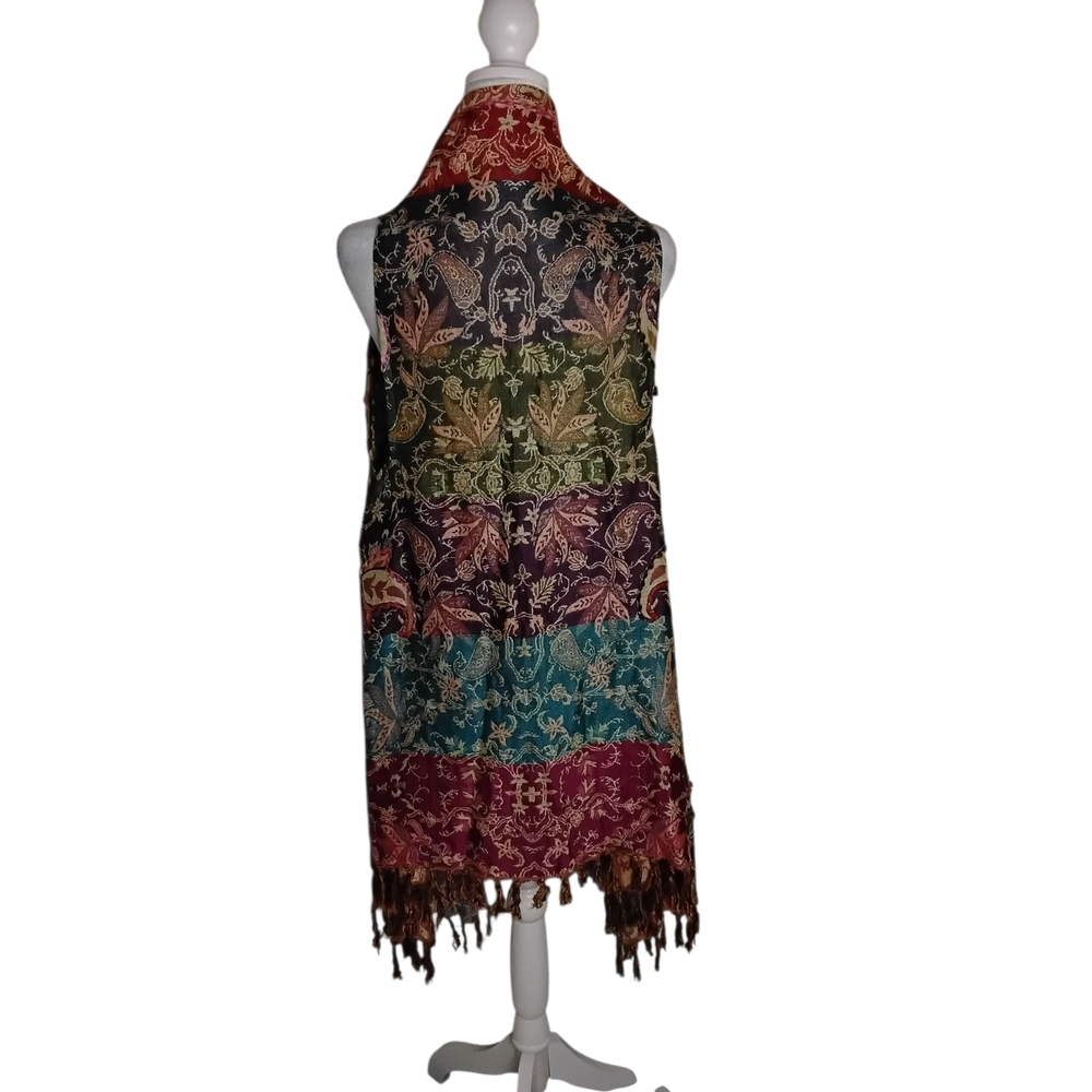 Raj Multicolor Paisley Vest - Picture 3 of 3